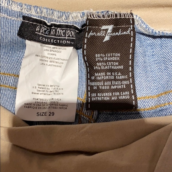 7 for all mankind maternity flare jeans - Picture 5 of 5